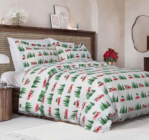 Image of Christmas Duvet Cover Cal King Size - 104 x 98, Christmas Tree 1