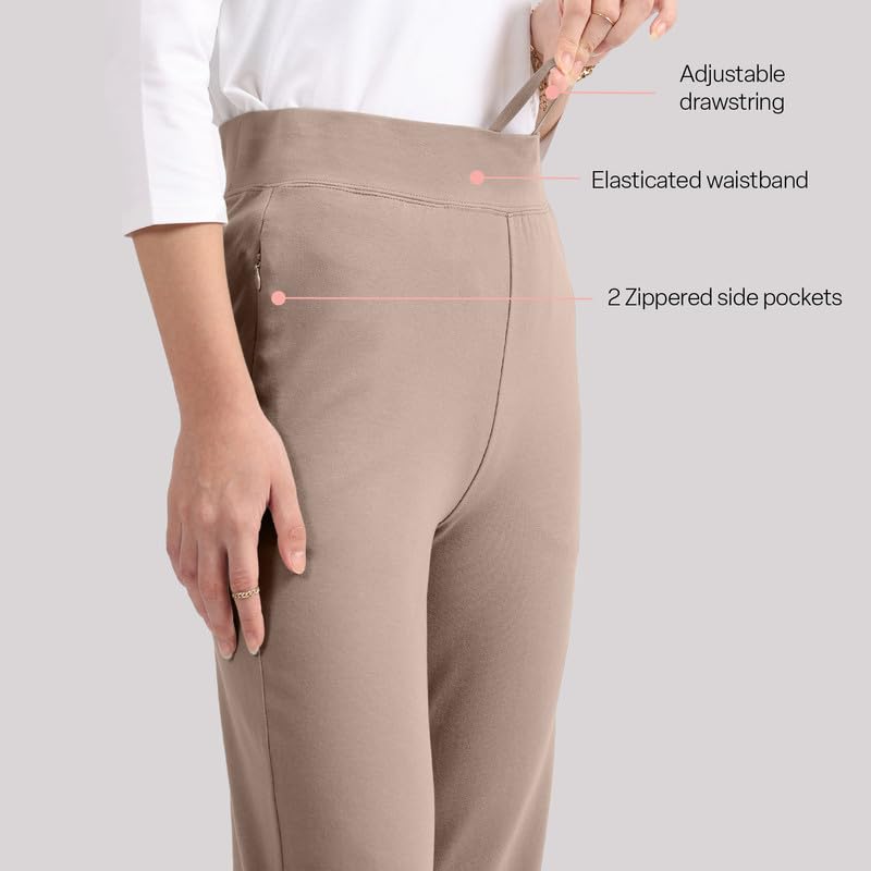 Image of BlissClub Women's Straight Fit Mid Rise Pants