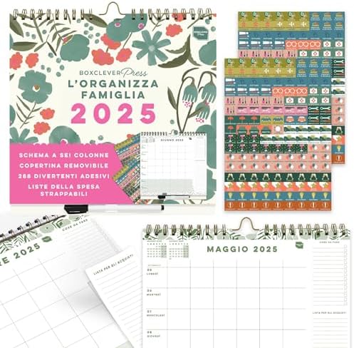 Calendario Da Parete 2025 XXL - Formato 74.2x52.5 Cm, Organizzatore Annuale, Blu - Foto 3