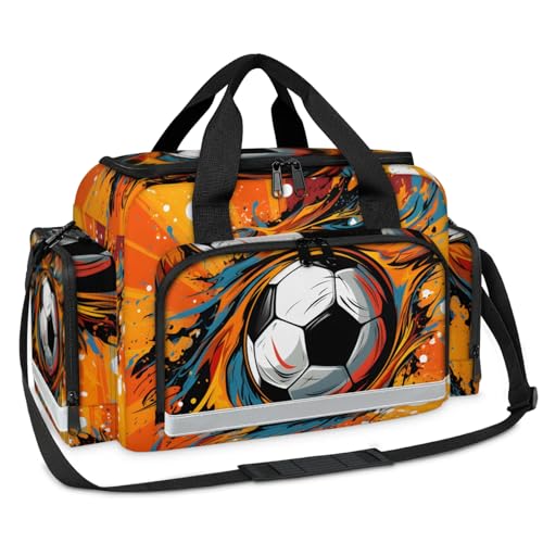 GzLeyigou First Aid Bags Empty, Elite Football Emergency Bag First Aid Kit Multiple Compartment Kit Carrier On Call Trauma Bag For Paramedics Emergency Medical Supplies Kit