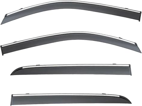 Compatible With Great Wall Poer RUMAN Pao P-Series Compatible With Cannon 2019-24 Window Visor Door Visor Shades Ventvisor Bright Strip Wind Deflectors