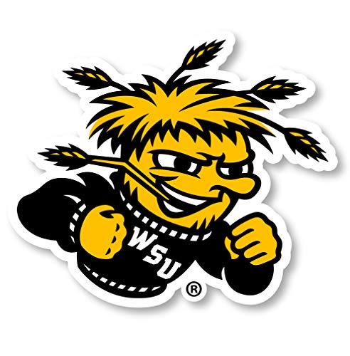 Wichita State Shockers 12 Inch Vinyl Mascot Magnet 4-Pack Officially Licensed Collegiate Product