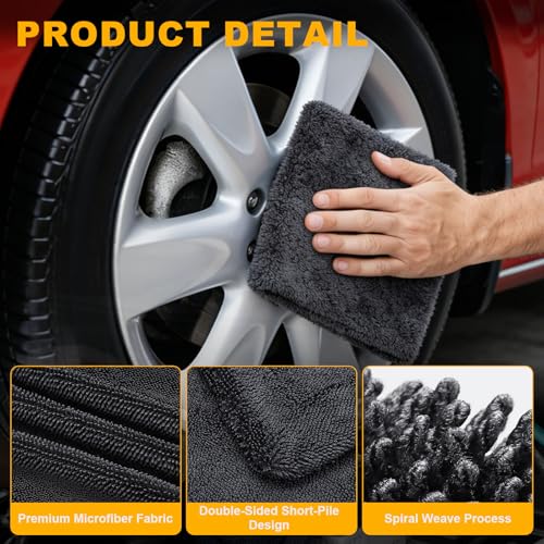 Serviette en microfibre contre les traces d'eau sur voiture et vitre - 4