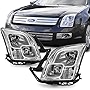 AKKON - Fits 2006-2009 Ford Fusion Original Manufacturer Style Headlights Assembly Chrome Housing Clear Lens