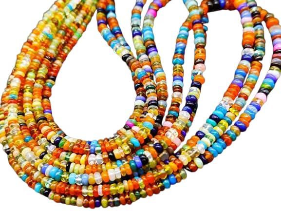 Perles d'opale disco multicolores au quotidien pour sublimer vos bijoux bohèmes faits main