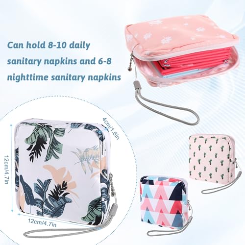 Image of 4 Pack Portable Sanitary Napkin Storage Bag, Samll Period Pouch for Purse Sanitary Pad Storage Bag Cute Menstrual Period Bags Feminine Care Period-Bags, Mini Pouch Feminine Pads-Bag Kit for Teen Girls