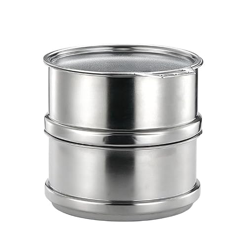 せいろ 蒸し器 蓋 セット コンパクト 直火 蒸し 蒸籠 ミニサイズ 蒸篭 点心 蒸し料理 調理器具 ステンレス キャンプ アウトドア ソロキャンプ 軽量 φ12cm用 2段 シルバー