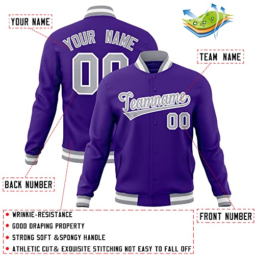 Freecustom Custom Men Women Youth Varsity Jacket Baseball Letterman Bomber Jackets Stitched Personalized Letter and Number2