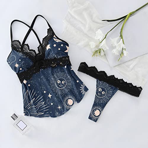 Briskorry Pyjama voor dames, kort, jarretels, ondergoed met shorts, sexy vrouwen, huispak, kant, lingerieset, slank… - Afbeelding 5