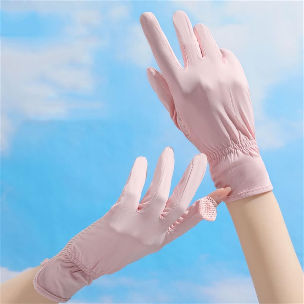 Sun protection gloves for women's outdoor cycling sweat absorbing and quick drying gloves
