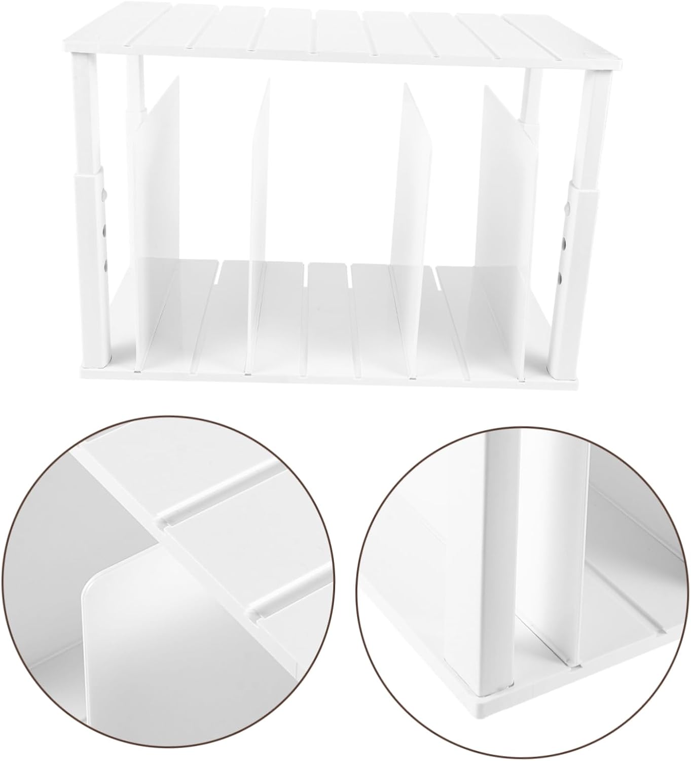 Multi-Functional Storage Organizer with Dividers Closet Shelf Separator for Handbags Clothes and Books for Bedroom and Kitchen Organization