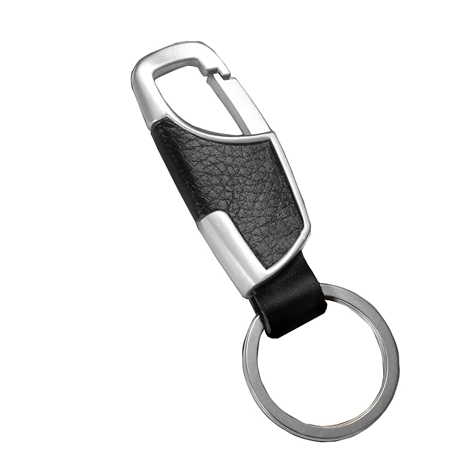 Keychain Keyring Gift Leather - PU Braided Waven Rope Holder Gift Key Car Trinket Keyring Bag Charm (Leather)