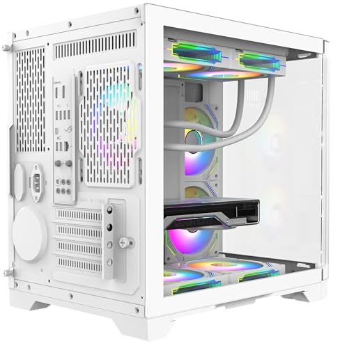 Gabinete para PC Iceberg Gaming Crystal Wave M Blanco con vidrio templado curvado y fuente de poder 700BX 700W 80 Plus Bronze miniatura 3