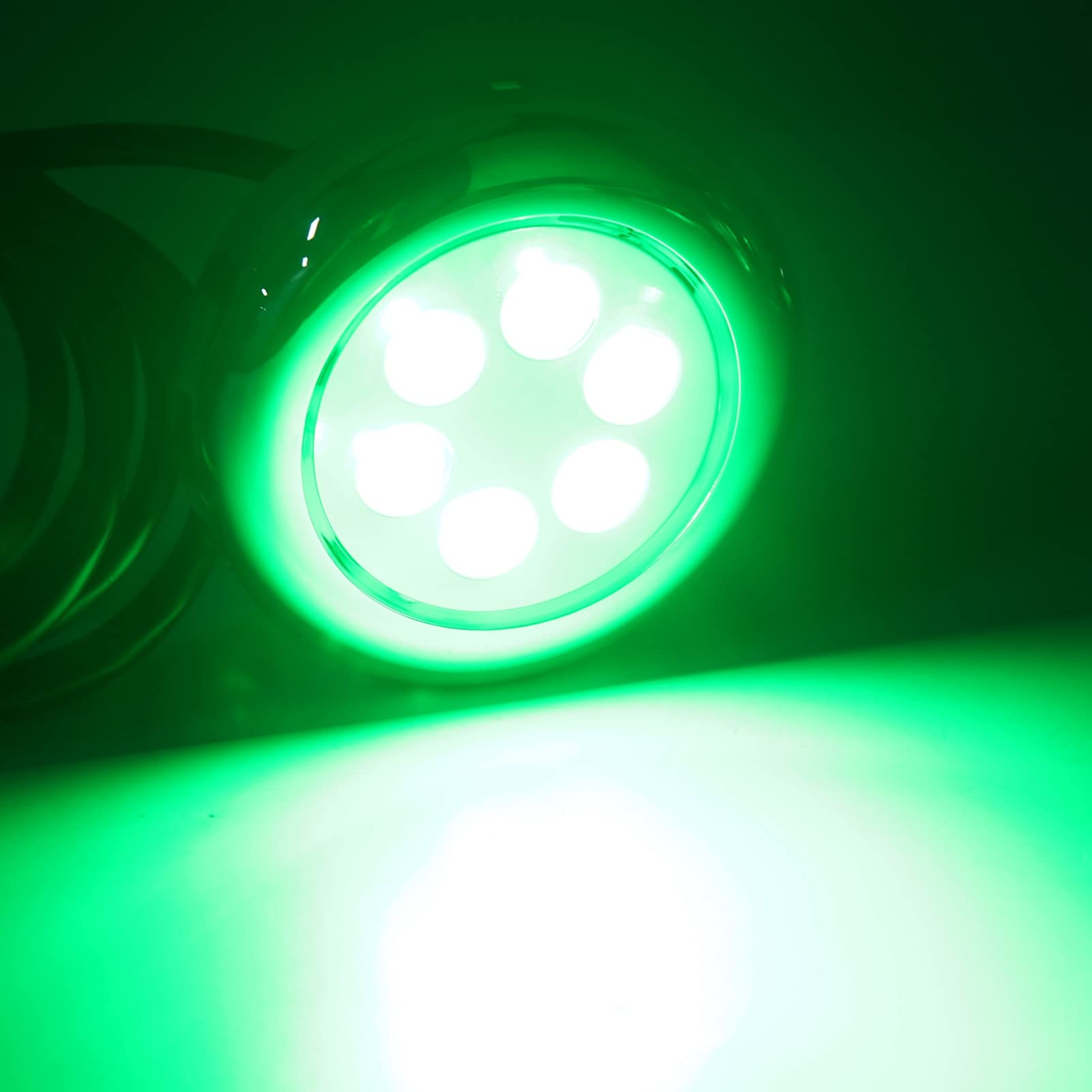 Ausla Luce di Poppa Marina, 12V-24VDC 6 LED Luci per Barche Impermeabili Luci di Navigazione 90 Mm per Pontone Barca Pesca Kayak Barca a Vela Bass Boat Nave (RGB)