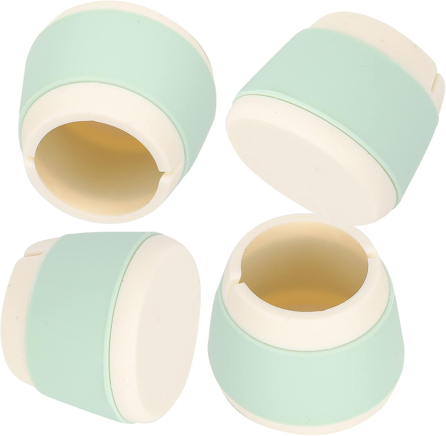 Aladeno 4Pcs Silicone Furniture Protectors 3.3x4x4cm Non Slip Round Chair Table Foot Covers Caps Anti Scratch Reduce Noise Chair Leg Floor Protectors Wear Resistant Furniture Pads (Green)
