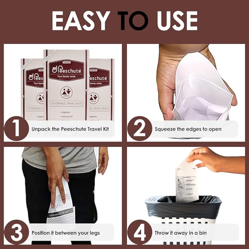 Image of (Travel) Jumbo Pack | Unisex Pocket Sized Disposable Urine Bags Use & Throw Bags Solidifies Urine Instantly For Travellers & Kids (Pack of 150 Bags) | As Seen On Shark Tank India | Outdoor Toilet Needs | Convenient & Hygienic