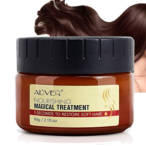 Advanced Molecular Hair Root Treatment Hair Mask, Natural Botanical Argan Oil Care Hair Refining Serum - Deep Conditioner Suitable for Dry and Damaged Hair 60ml