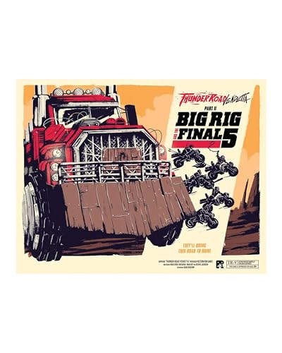 Image of Restoration Games Thunder Road Vendetta Big Rig & The Final 5 - Racing and Strategy Board Game for Adults - Post-Apocalyptic Demolition Derby Racing Game - 2-5 Players - 30-75 Min Playtime - Ages 10+