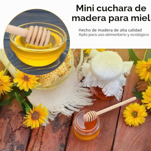 Miniatura 4 de Afcjlto 4 Piezas Cuchara De Miel,Palillos Agitadores,Dispensador De Miel,Varilla Agitadora De Jarabe De Café,Utensilios De Cocina Para Dispensar Miel