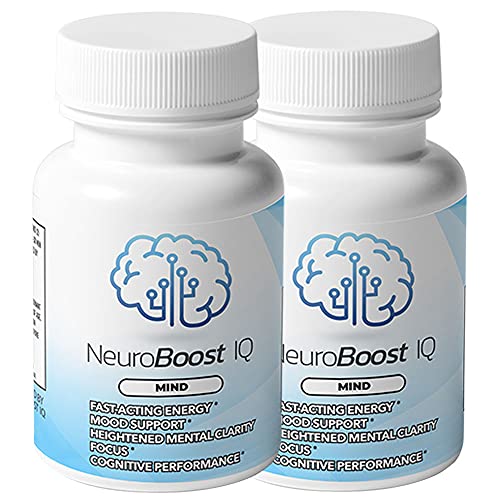 (2 Pack) Neuro Boost IQ Supplement - Neuro Boost IQ Brain Supplement - Neuro Booster IQ Pills - Neuro Boost IQ Mind (120 Pills - 2 Month Supply)