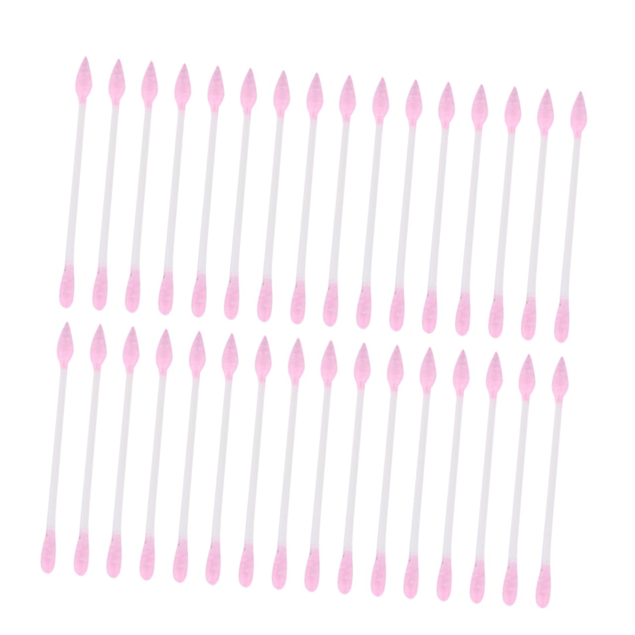 Ipetboom 2Packs Cotton Buds Double Headed Disposable Swabs for Makeup Ear Cleaning Crafts Versatile Beauty Accessories Pink for Home Travel