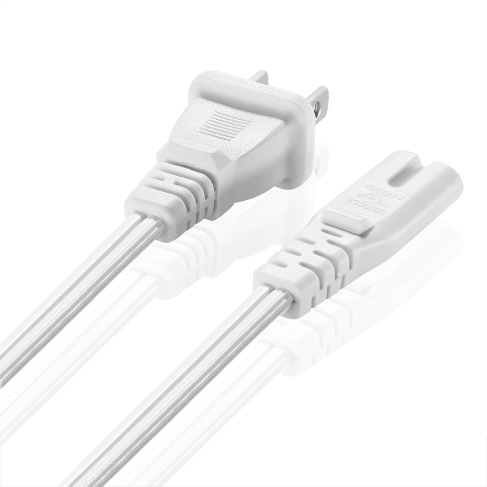Cable De Alimentación Europeo Kabelmeister De 3 Metros, Blanco, Enchufe Tipo C A Conector C7, Ideal Para Smart TV, Consolas, Radios Y Más