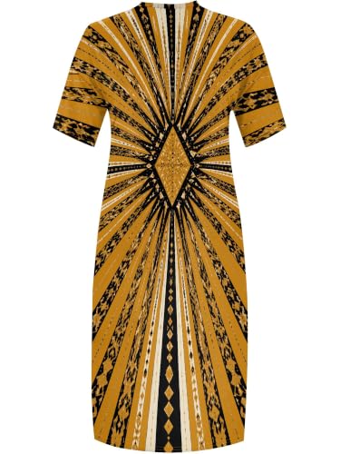 Image of PinkPatty Women's Oversize V Neck Short Sleeve Maxi Dress with Pockets