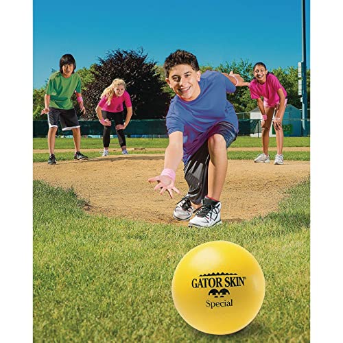 S&S Worldwide Gator Skin Special-8 Foam Balls. 8" PU Coated with Medium Density Foam Core. No-Sting Balls are Great for GaGa Pits, Dodgeball, PE Games and More. Set of 6.