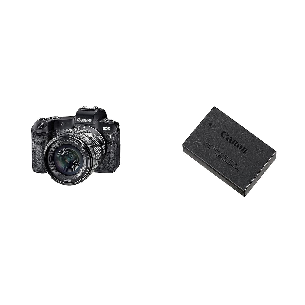 Canon EOS RP + Objectif RF 24-105mm F4-7.1 is STM & Batterie LP-E17 Officiel pour EOS RP EOS M6 Mark II EOS 850D