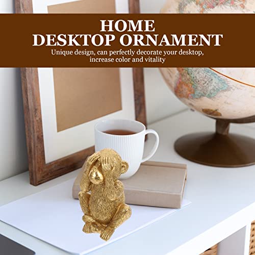 Figura Decorativa de Resina Mono Moderno miniatura 3