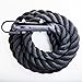 GYM Climbing Rope Black Poly Dac/ (1.5 Thick X 15 FT Long)