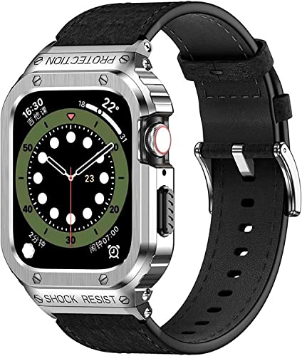Kit de modification pour Apple Watch en cuir et métal, l'art du temps