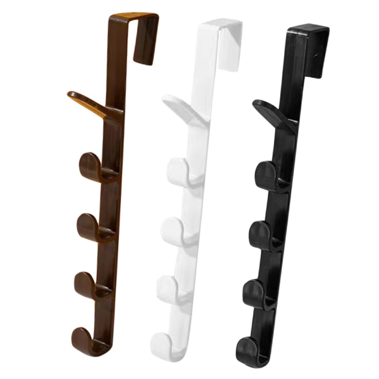 3pcs Over Door Towel Rack Hat Hanger Hook Overdoor Organizers Bedroom Wall Over The Door Rack Hanging Organizer for Coat Over The Door Organizer Over Door Organizer Plastic HOOTNEE