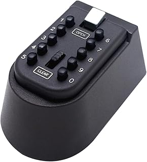 GOOHOCHY 1pc Box Outdoor Receptacle Box Wall Mounted Key Holder Outdoor Storage Box Key Carabiner Password Storage Box Keychain for Keys Key Box Hanging Wall Storage Box Key Storage Box