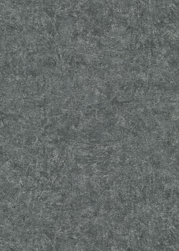 Sanders & Sanders papel pintado liso gris oscuro 53 cm x 10.05 m