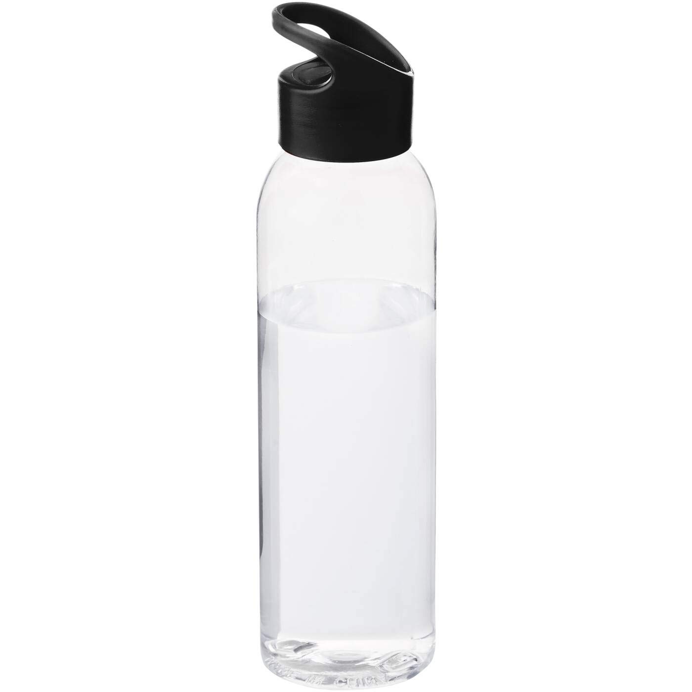 PromotionGift Tritan colour-pop sport bottle, 650 ml - solid black/transparent