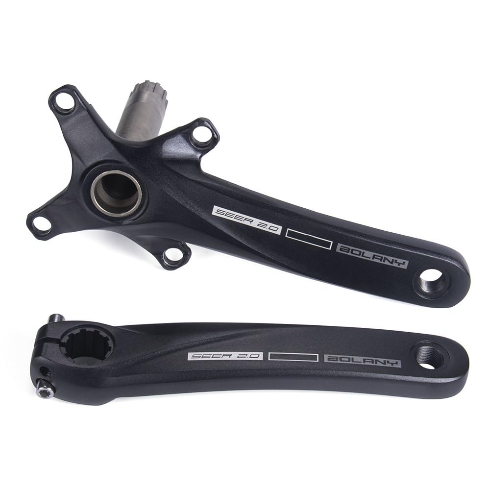 ZXGSXIOU Bike Crankset 104BCD 170mm Bicycle Crankarm Hollow Integrated Cranks Aluminum Alloy Crank Arm Set For MTB