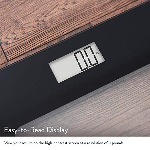 Greater Goods Digital Weight Bathroom Scale, Shine-Through Display, Accurate Glass Scale, Non-Slip & Scratch Resistant, Body Weight (Clear Black) #TOP4