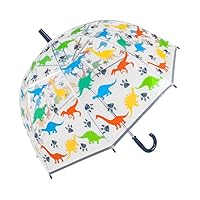 Kilts Wi Hae Roaring Dinosaur Print Children's See Through Clear Dome Umbrella