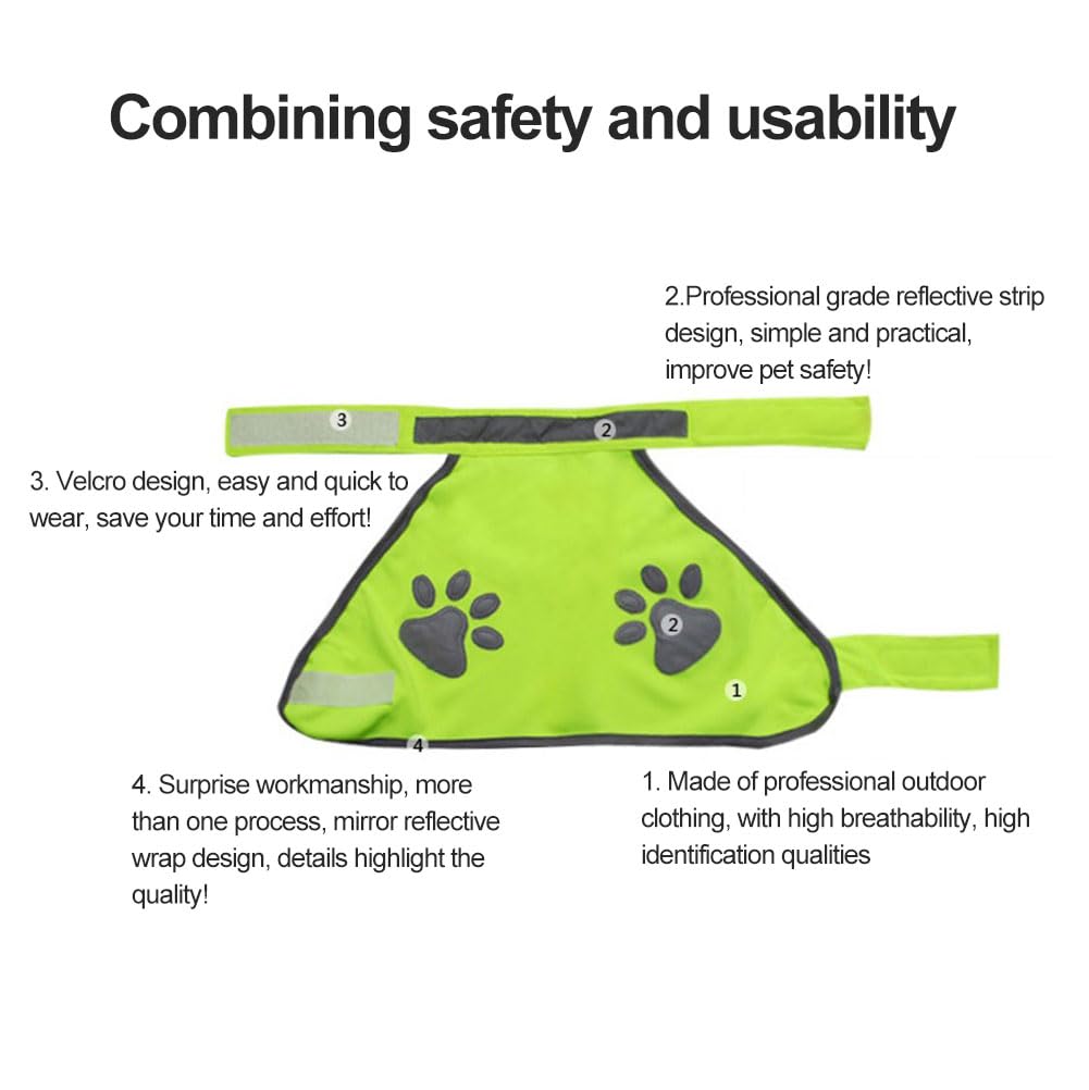 Gilet Catarifrangente per Cane,Sicurezza Maglia del Cane,Dog Giubbotto Riflettente di Sicurezza,Costume Riflettente per Cani,Per Cani Mantiene Vostro Visibile Sicuro Auto Incidenti Da Caccia(XL)