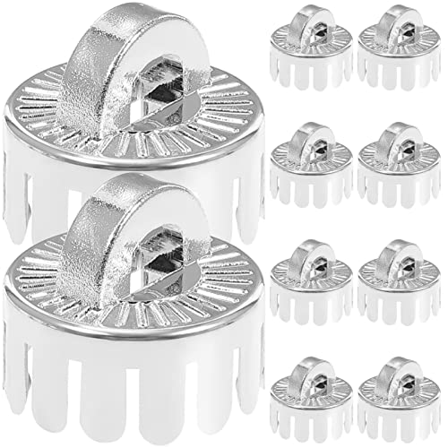 STOBOK 10pcs Plastic Caps for Christmas Ornaments Transparent Decorative Ends for Holiday Decor Easy to Use Hanging Pendant Accessories