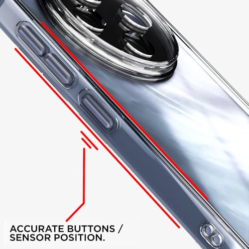 Image of Amazon Basics Back Cover for Vivo T4 5G / iQoo Z10 5G PC + TPU Clear Transparent Raised Edges Shockproof Protective Phone Bumper Case(Transparent)