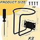REFORUNG 2 Stück Becherhalter Auto Getränkehalter Boot Getränke Halter Auto Flaschenhalter Bierflaschenhalter Campingstuhl Metal Cup Holder Dosenhalter für Boot Yachten Marine Anhänger Hardware