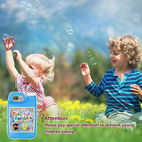 lulu home concentrated bubble solution 1 l 338 oz refill for bubble machines giant wands and blowers - up to 25 gallons for kids39 birthday parties