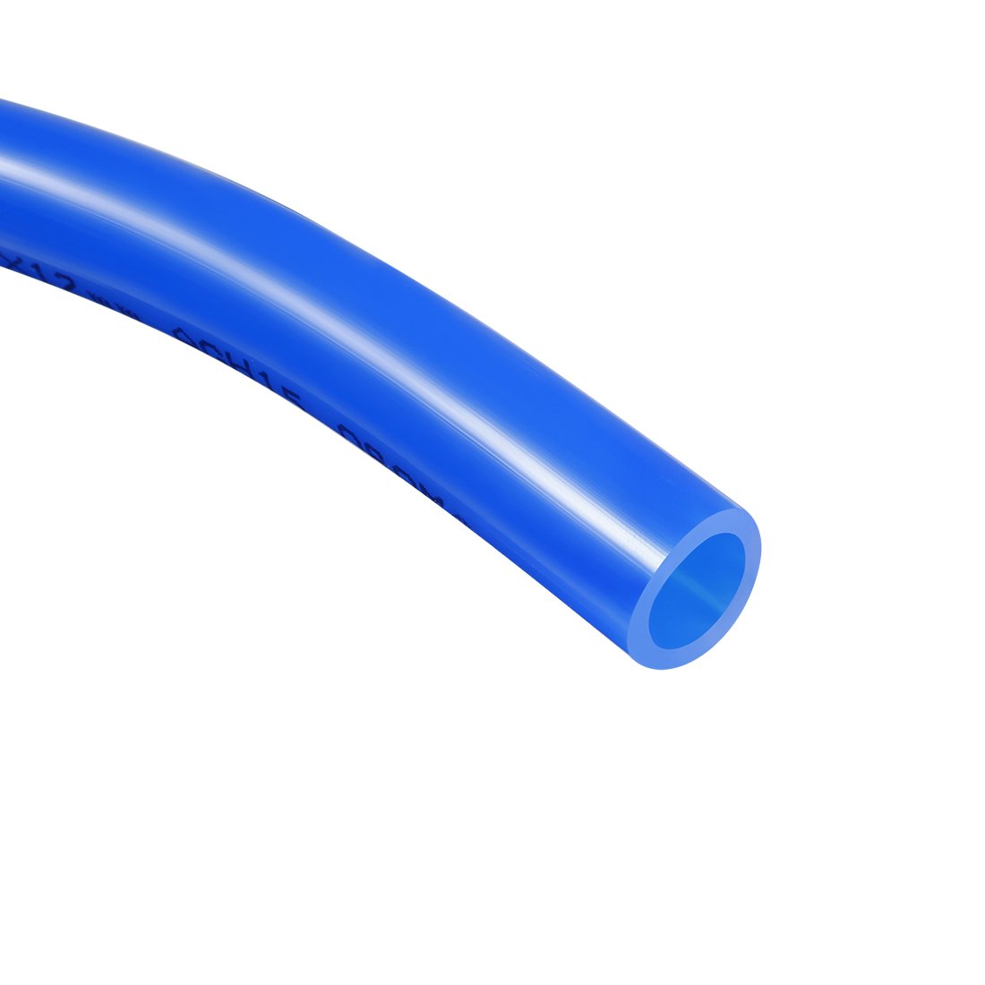 sourcing map Pneumatyczne rury powietrzne, 16 mm średnicy x 12 mm ID 5 metrów 16 stóp PU PU rura sprężarka powietrza wąż niebieski