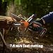 Worx WG326E 20V Cordless Pruning Saw, 12cm Cutting Capacity, 7.6m/s Chain Speed, One-Hand Operation, 2.0Ah Battery & Charger, PowerShare Compatible