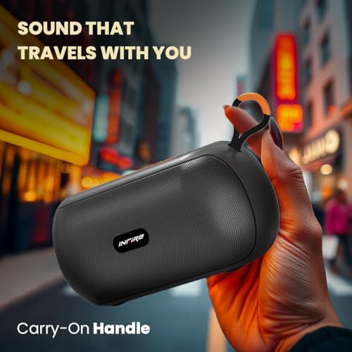 iNFiRe Groove 8W Bluetooth Speaker Wireless | High-Powered Sound, Up to 14 Hours Playback, Bluetooth 5.4, FM Radio, TF Card Slot, USB/BT... - Image 4
