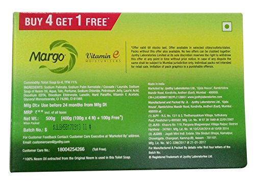 Image of Margo Soap - Neem, 5x100g Promo Pack