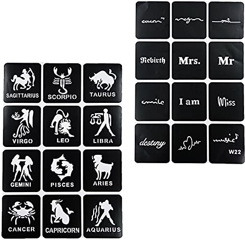 778Pcs Temporary Tattoos Stencils, 20 Sheets Reusable Boys And Man Glitter Tattoo Kit Templates Face Painting Stencil Body Design Stencil Pack For Adults Girls Women Kids Teenager Adultssigns Man #TOP4