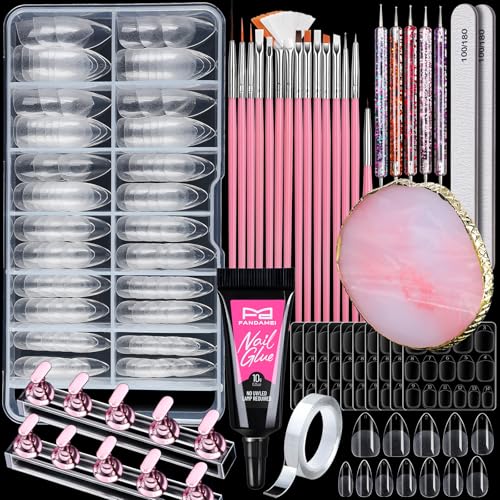 FANDAMEI Nail Art Kit, Nail Design Tools kit with Nail Brushes, D...